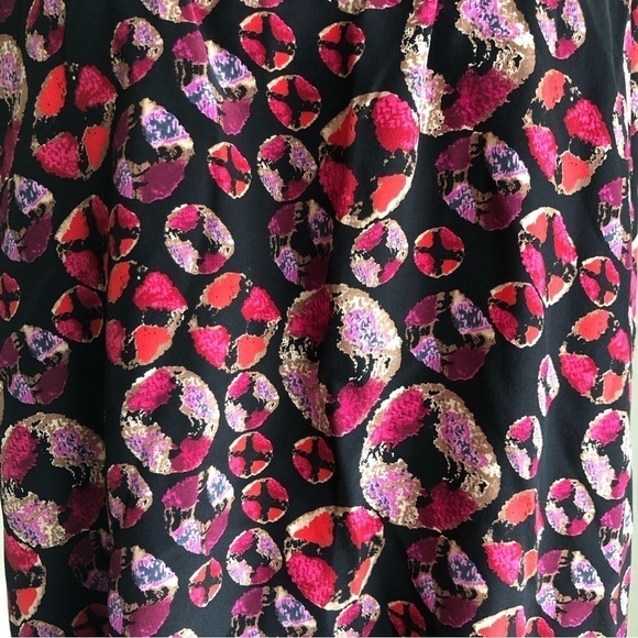 Tucker Silk Spaghetti Strap Camisole Abstract Print Size Small - Picture 4 of 11